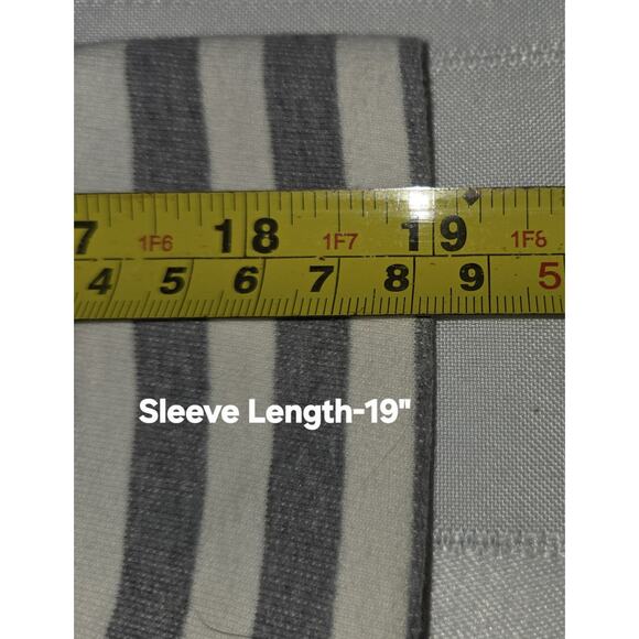 Style & Co Sport The Essential Sweatshirt Top Womens XL Gray Stripes Design - Picture 13 of 16